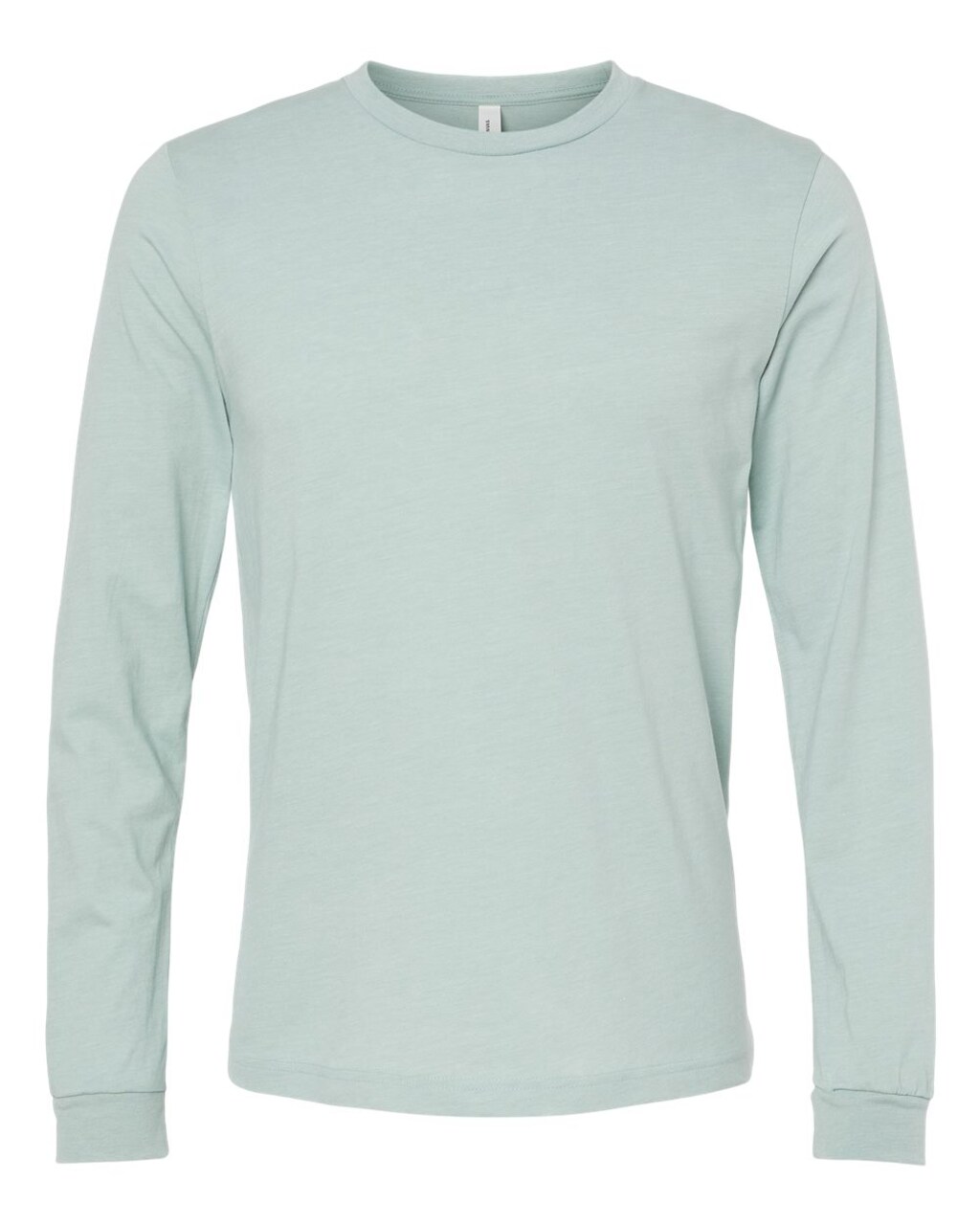BELLA + CANVAS® Heather CVC Long Sleeve Crewneck T-Shirt for Layering Style & Custom Print Essential Tee